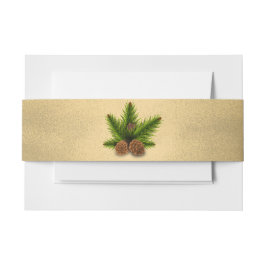 Cintas Para Invitaciones Banda de vientre de bodas de oro de piñas