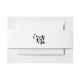 Cintas Para Invitaciones Banda de vientre de invitación