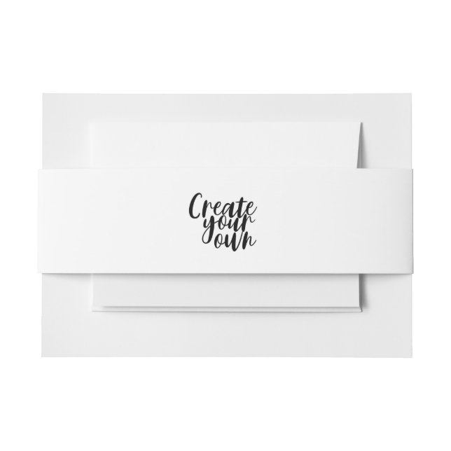 Cintas Para Invitaciones Banda de vientre de invitación (Anverso Ejemplo)