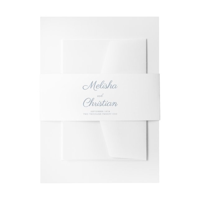 Cintas Para Invitaciones Banda de vientre de invitación (Anverso Ejemplo)