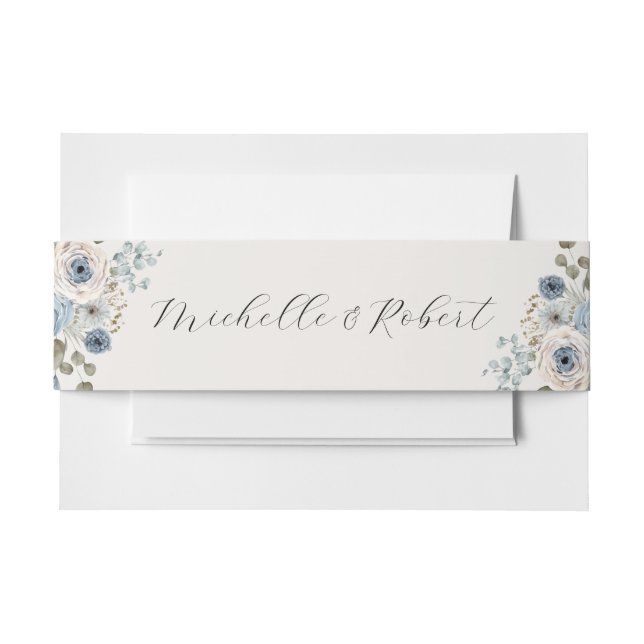 Cintas Para Invitaciones Banda de vientre de invitación (Anverso Ejemplo)