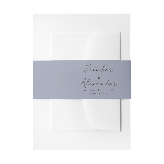 Cintas Para Invitaciones Banda de vientre de invitación (Anverso Ejemplo)