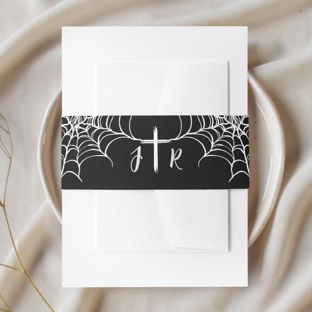 Cintas Para Invitaciones Banda de Vientre de Invitación de Boda de Hallowee (Subido por el creador)