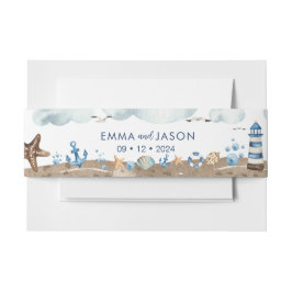 Cintas Para Invitaciones Banda de vientre de invitación náutica