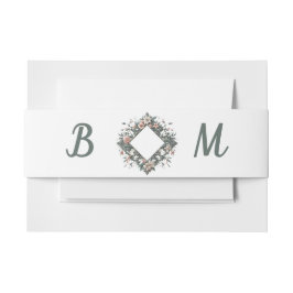 Cintas Para Invitaciones Banda De Vino De Floral De Tierra