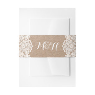 Cintas Para Invitaciones Banda del Belly de la invitación de la boda de