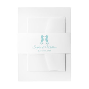 Cintas Para Invitaciones Banda del Belly de la invitación del Seahorse