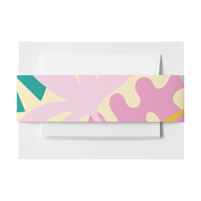 Cintas Para Invitaciones Banda del vientre de Confetti Collage (Anverso Ejemplo)