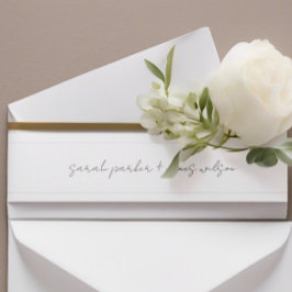 Cintas Para Invitaciones Banda del vientre de invitación a la boda Minimali