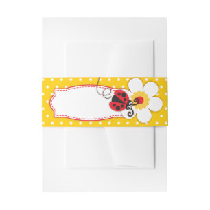 Cintas Para Invitaciones Banda del vientre de picadillo amarillo de punto p