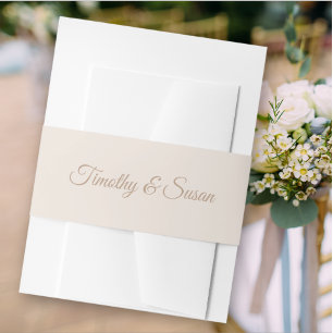 Cintas Para Invitaciones Banda elegante de invitaciones a bodas