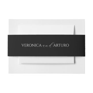 Cintas Para Invitaciones Banda elegante de invitaciones modernas
