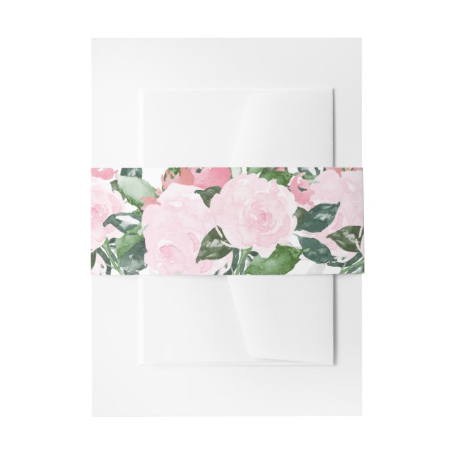 Cintas Para Invitaciones Banda elegante del Belly del romance el | (Anverso Ejemplo)