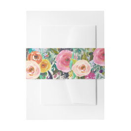 Cintas Para Invitaciones Banda floral del Belly