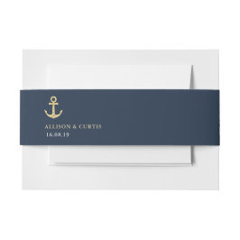Cintas Para Invitaciones banda marina azul marina moderna