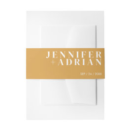 Cintas Para Invitaciones Banda Mínima de Invitación Amarilla India