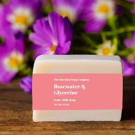 Cintas Para Invitaciones Banda moderna de Belly de jabón Rosa