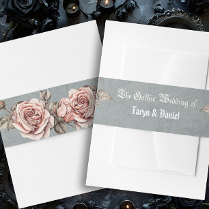 Cintas Para Invitaciones Banda ventral de invitación de boda de murciélago