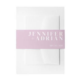 Cintas Para Invitaciones Banda ventral de invitación MinimalThistle