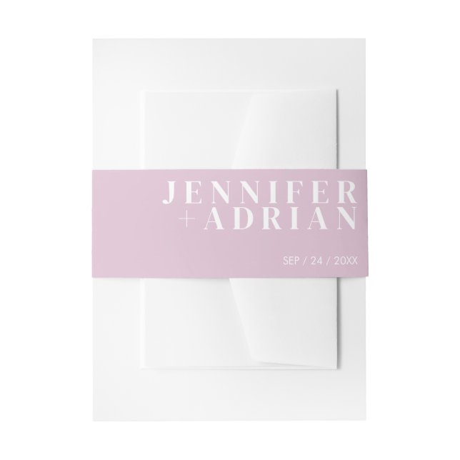 Cintas Para Invitaciones Banda ventral de invitación MinimalThistle (Anverso Ejemplo)