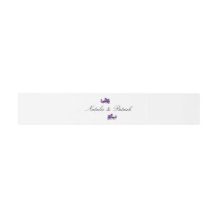 Cintas Para Invitaciones Bandas Belly Bodas de dragón morado