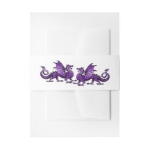 Bandas Belly Bodas de Dragones Purple Elegant