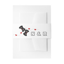 Cintas Para Invitaciones Bandas Belly Bodas Geeky Gamers Oscuras