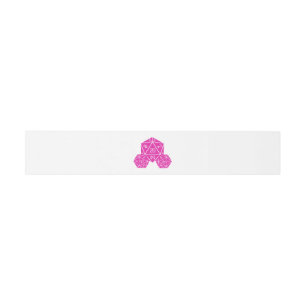 Cintas Para Invitaciones Bandas Belly Bodas rosadas D20