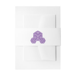 Cintas Para Invitaciones Bandas Belly de Bodas Purple D20