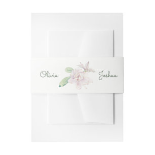 Cintas Para Invitaciones Bandas Belly de flores acuáticas