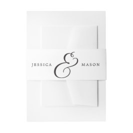 Cintas Para Invitaciones Bandas Belly de la invitación a la boda clásica