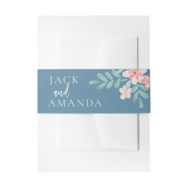 Cintas Para Invitaciones Bandas Belly de la invitación a la boda floral ros