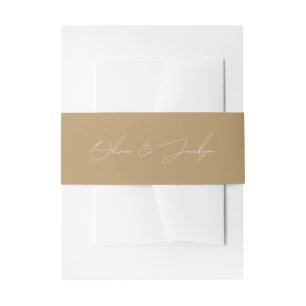 Cintas Para Invitaciones Bandas Belly de Moda de oro