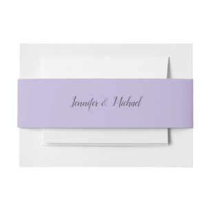Cintas Para Invitaciones Bandas Belly Lavender