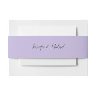 Cintas Para Invitaciones Bandas Belly Lavender