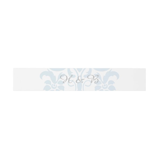 Cintas Para Invitaciones Bandas de Belly de casamiento de damasquetes sutil (Superficie plana)