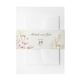 Cintas Para Invitaciones Bandas de Belly de color Floral Boho Vintage