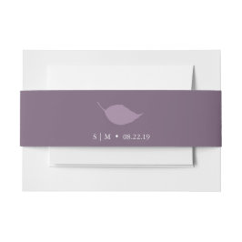 Cintas Para Invitaciones Bandas de Belly de invitación a bodas Monograma pú
