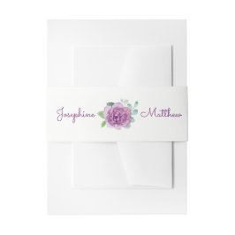 Cintas Para Invitaciones Bandas de Belly  de la invitación a la boda Rosa m