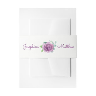 Cintas Para Invitaciones Bandas de Belly  de la invitación a la boda Rosa m