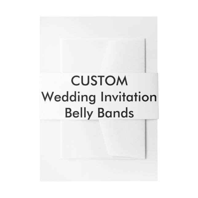 Cintas Para Invitaciones Bandas de invitaciones de boda personalizadas Envo (Anverso Ejemplo)