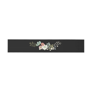Cintas Para Invitaciones Bandas de Napkin Floral Garden Wedding