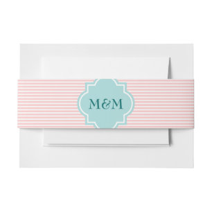 Cintas Para Invitaciones Bandas de sobre de panza con bandas de monograma p