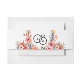 Cintas Para Invitaciones Bandas de vientre elegantes modernas de terracota 