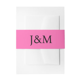 Cintas Para Invitaciones Bandas de vientre rosa caliente