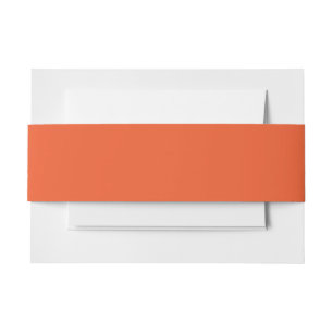 Cintas Para Invitaciones Bandas elegantes de naranja para invitaciones In
