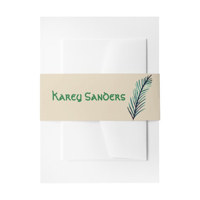 Cintas Para Invitaciones Bandas mínimas de Personalizado (Anverso Ejemplo)