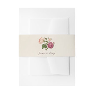 Cintas Para Invitaciones Bandas personalizadas botánicas de la invitación