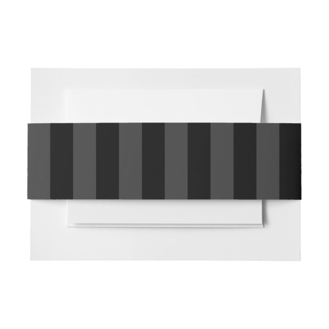 Cintas Para Invitaciones Bandas verticales Elagnat Black & Smoky Black (Anverso Ejemplo)