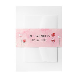 Cintas Para Invitaciones Bandeau "Coquelicots"